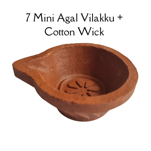 Agal Vilakku / Clay Lamps - 7 Pcs