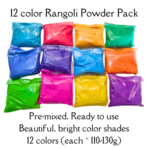 Rangoli Kolam Powder 12 Colors