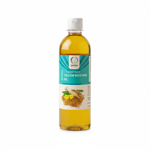 Cold Pressed Yellow Mustard Oil - 500ml