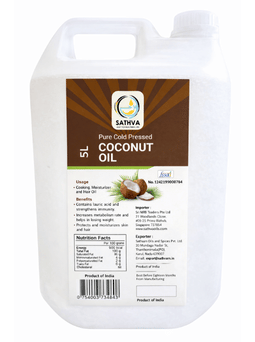 Cold Pressed Coconut Oil - 5L