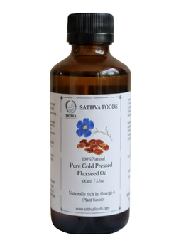 Cold Pressed Flaxseed Oil (Glass Bottle) - 100ml